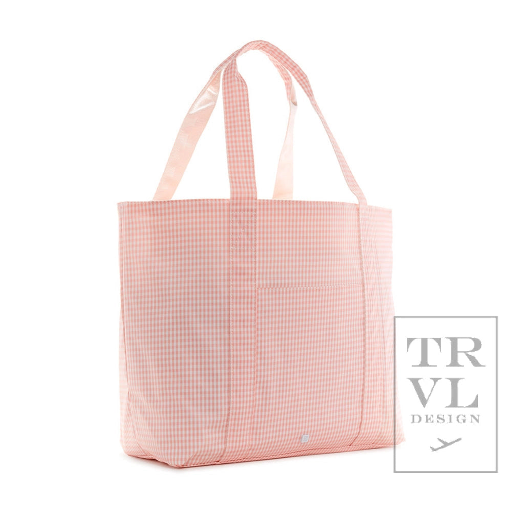 Jumbo Tote Tote in Gingham Taffy