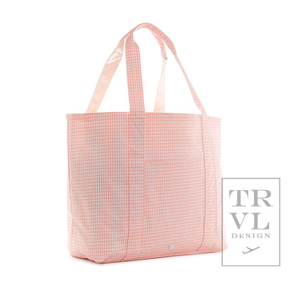 Jumbo Tote Tote in Gingham Taffy