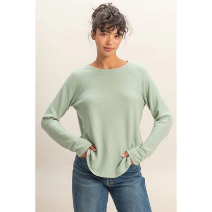 Waffle Raglan Long Sleeve