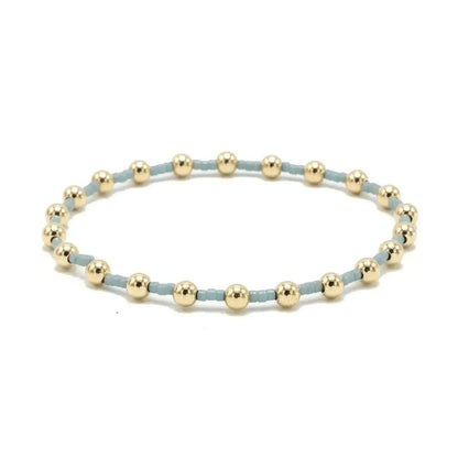 Coastal Pale Blue Newport Gold Filled Waterproof Bracelet