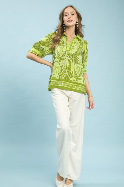 Vacation Ready Puff Sleeve Blouse