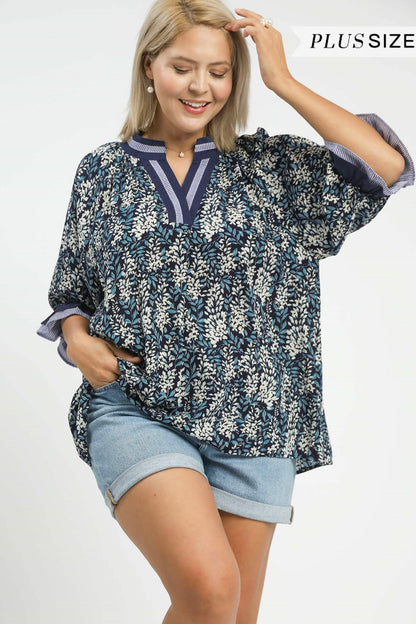 Spring Flower Burst Blouse