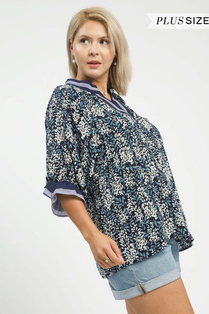 Spring Flower Burst Blouse