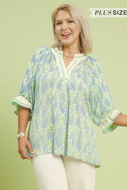 Spring Flower Burst Blouse