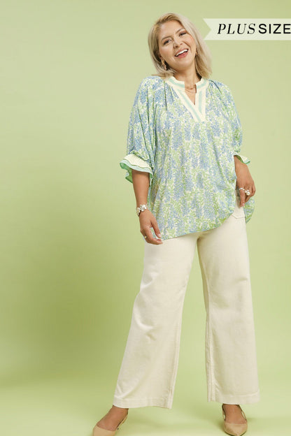 Spring Flower Burst Blouse