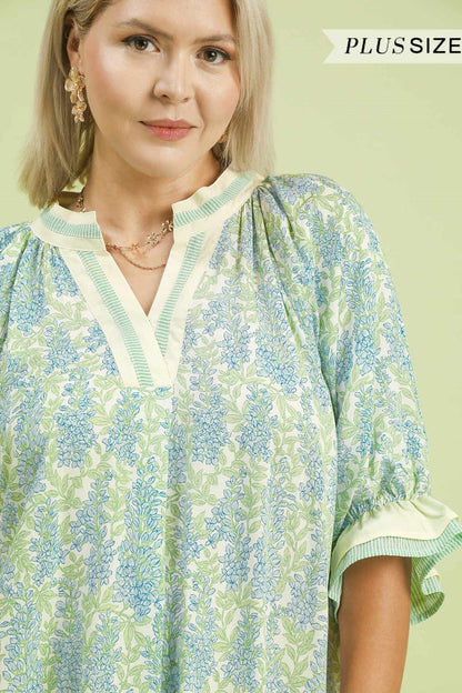 Spring Flower Burst Blouse