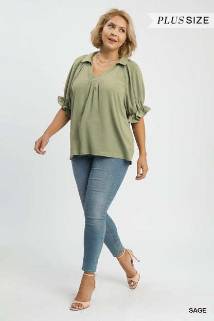 Relaxed Ruffle Top