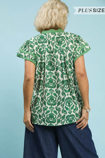 Floral Abstract Blouse