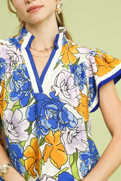 Watercolor Floral Top