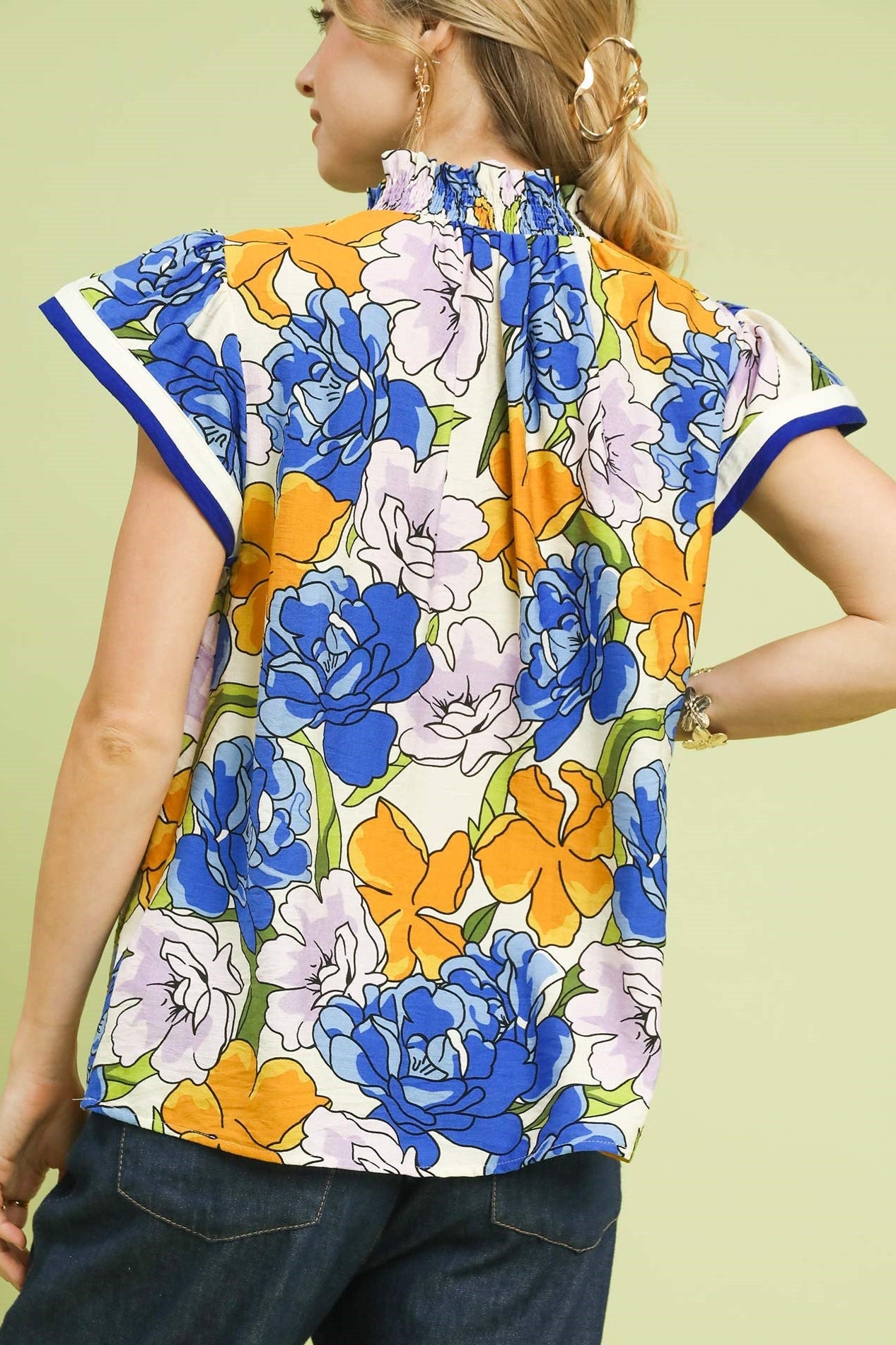 Watercolor Floral Top