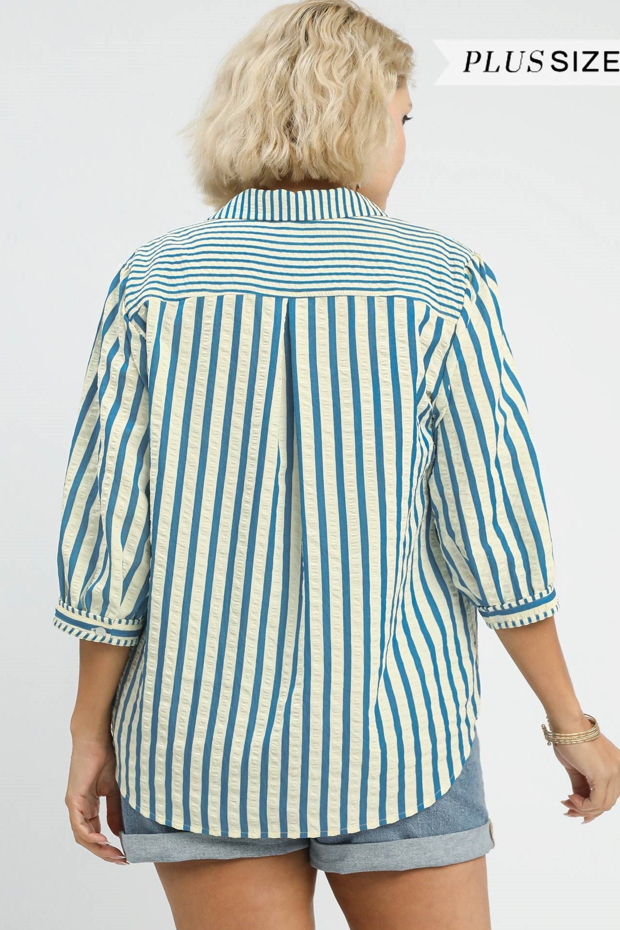 Textured Stripe Blouse