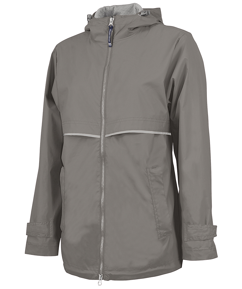 Charles River Grey Women's New Englander Rain Jacket