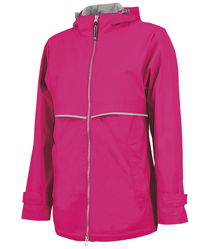 Charles River Hot Pink Women's New Englander Rain Jacket