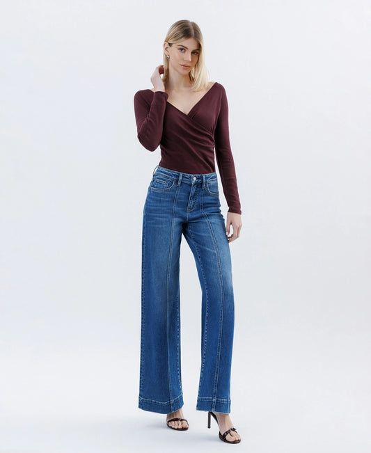 Comfort Stretch Wide Leg Trousers
