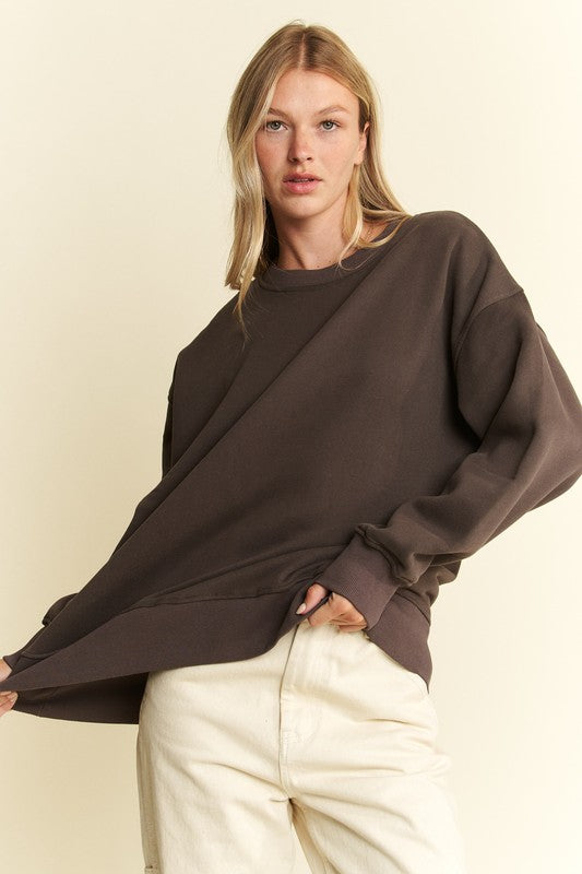 Long Sleeve Oversized Sweatshirt