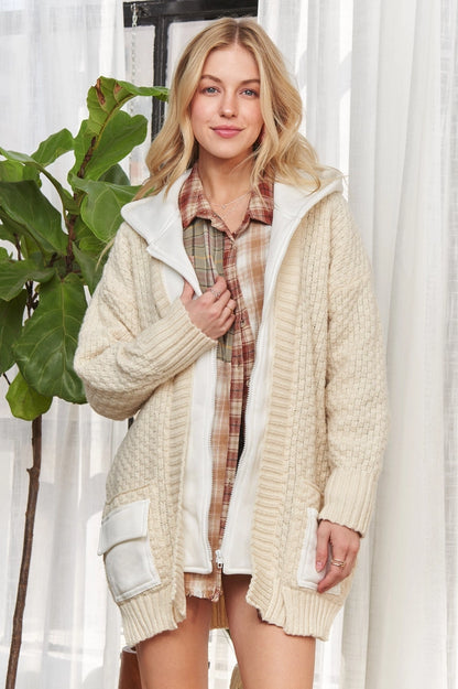 Zip Up Sweater Hoodie Jacket