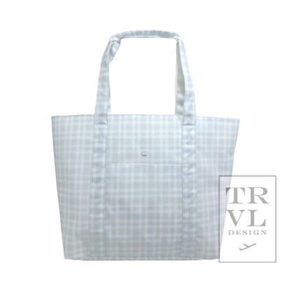Jumbo Tote in Pimlico Plaid Blue
