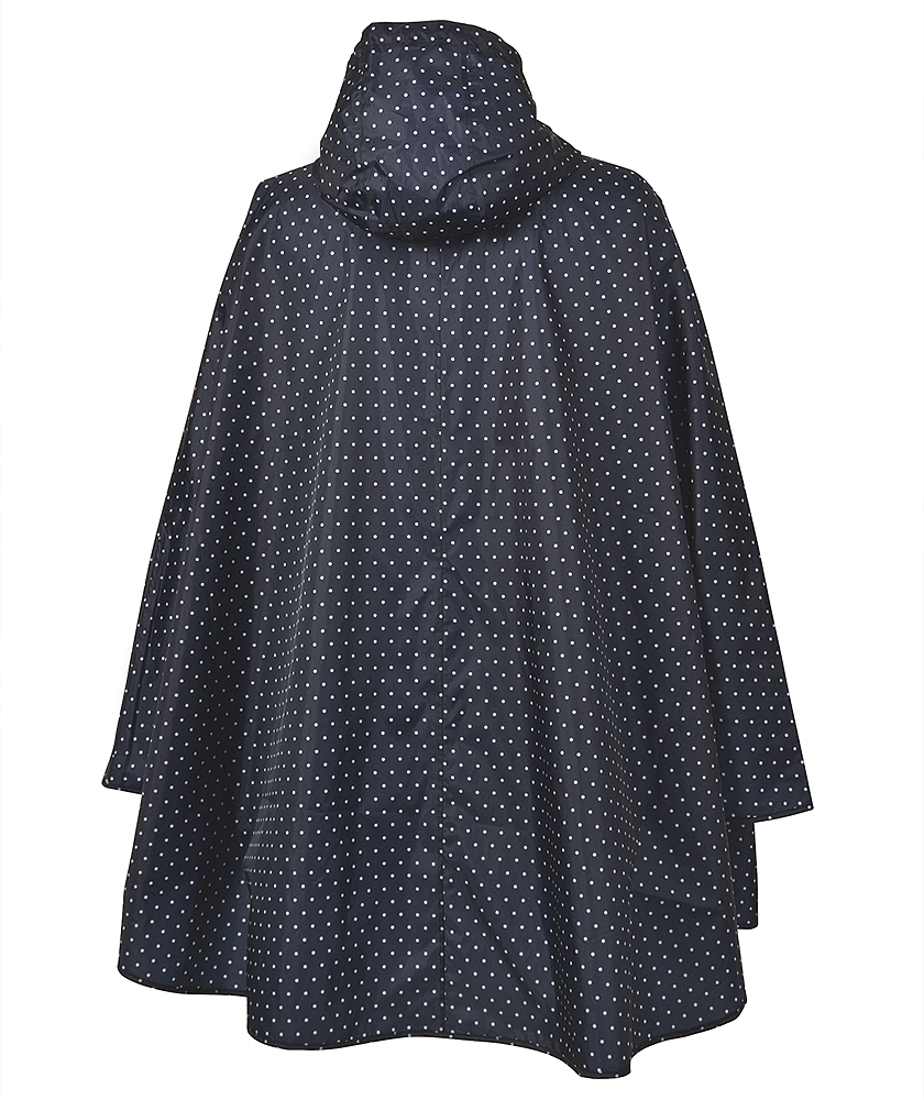 Charles River Women's Polka Dot/Navy Pack-N-Go Poncho