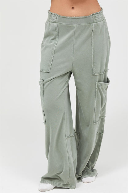 Raw Edge Cargo Pants