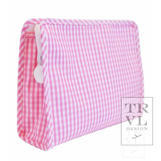 Large Roadie in Gingham Pink
