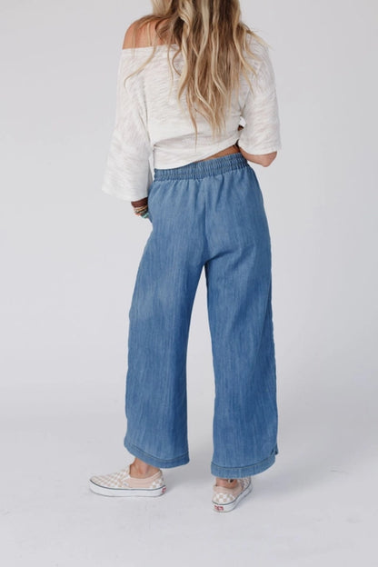 So Comfy Wide Leg Denim Pant