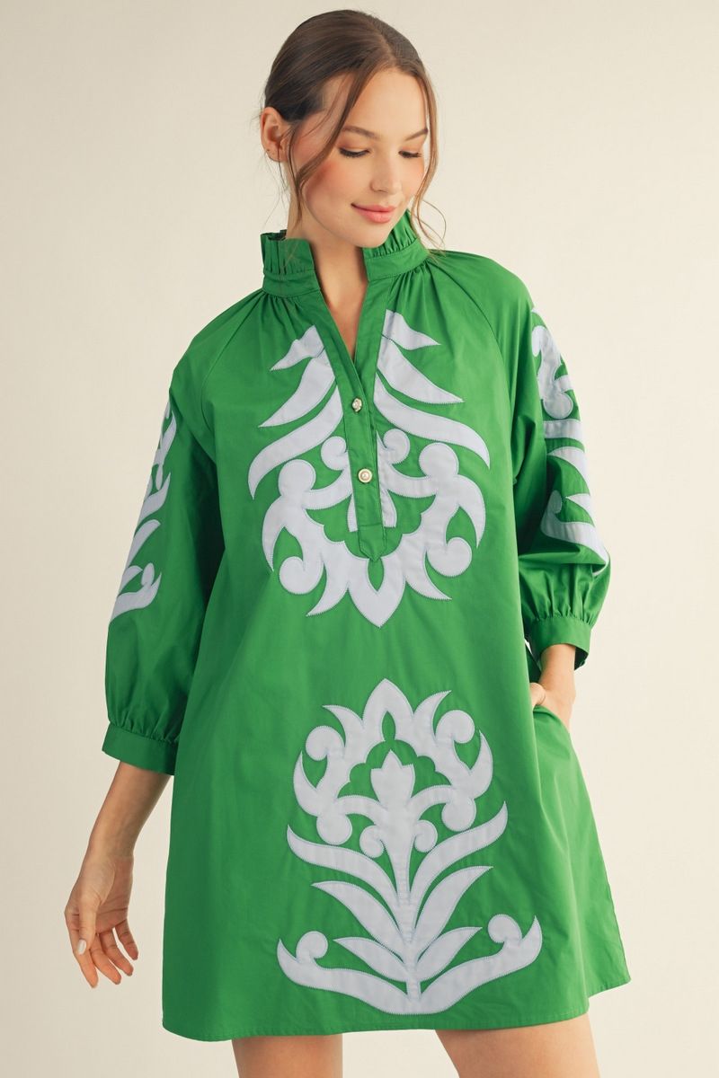 Baroque Shift Dress