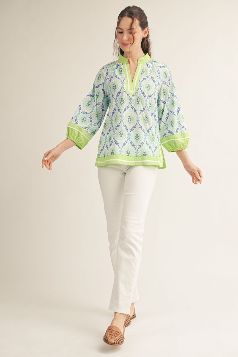 Baroque Print Top