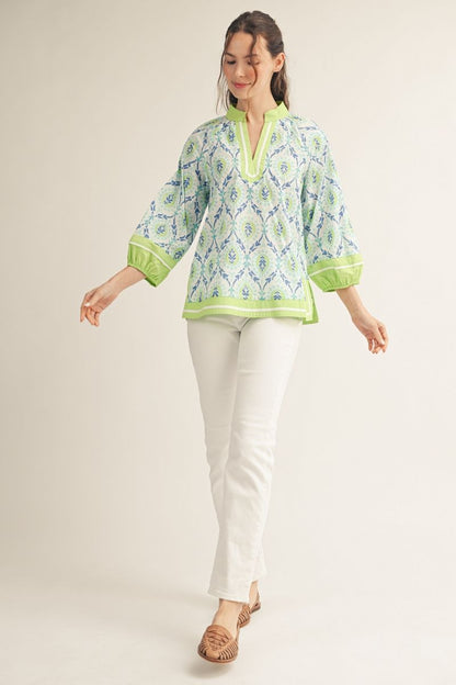Baroque Print Top