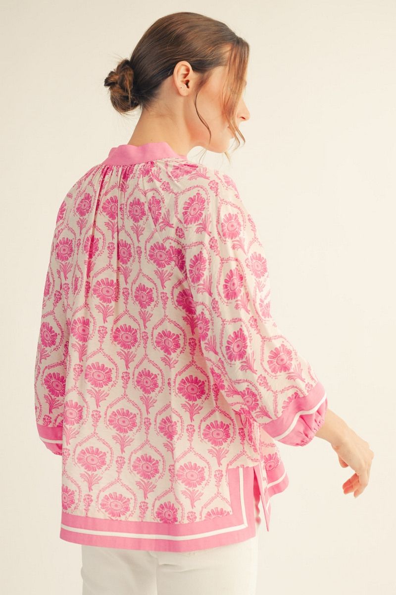 Boho Floral Blouse
