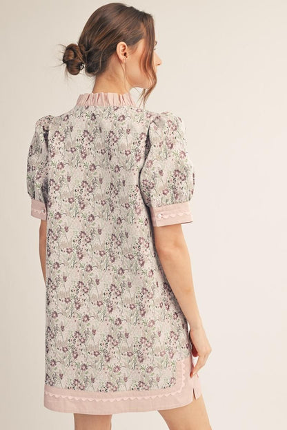 Jacquard Ric-Rac Dress