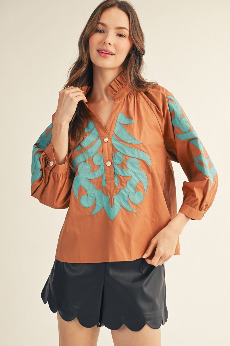 Baroque Cotton Top
