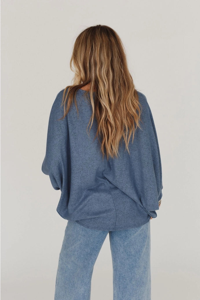 Fly with Me Batwing Sleeve Knit Sweater