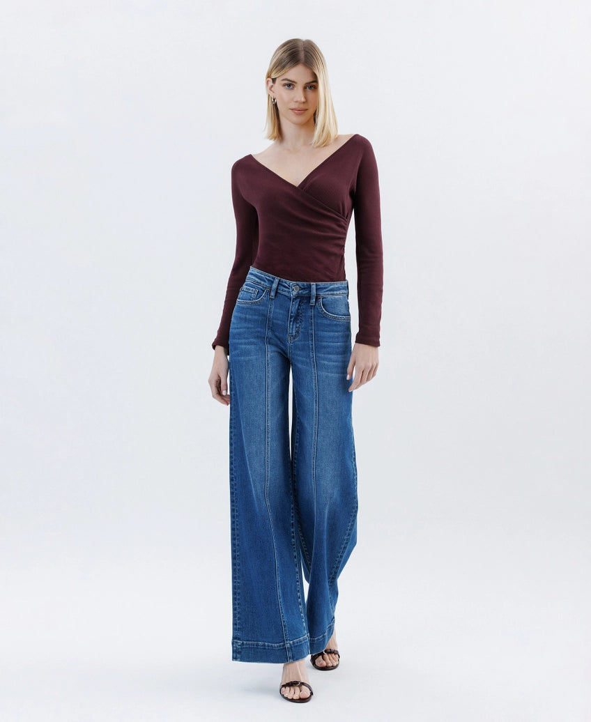Comfort Stretch Wide Leg Trousers