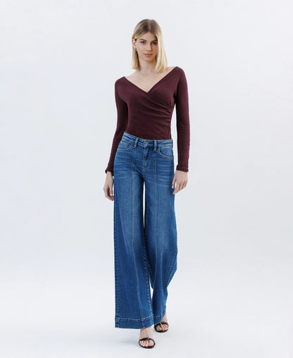 Comfort Stretch Wide Leg Trousers