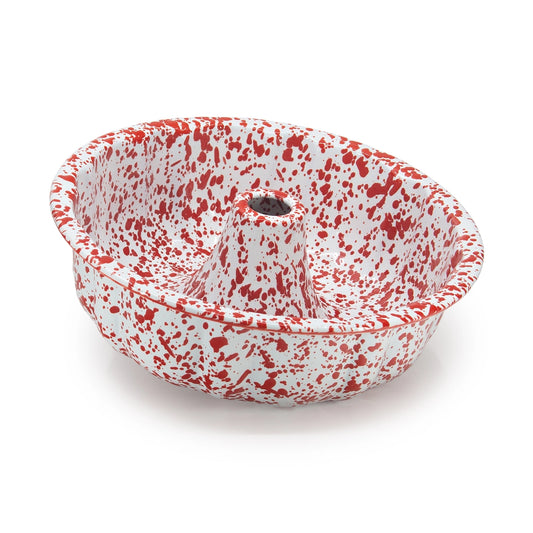 Crow Canyon Splatter Enamelware Bundt Pan