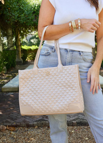 Shane Tote in Nude Patent SQ