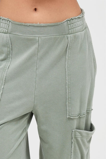 Raw Edge Cargo Pants