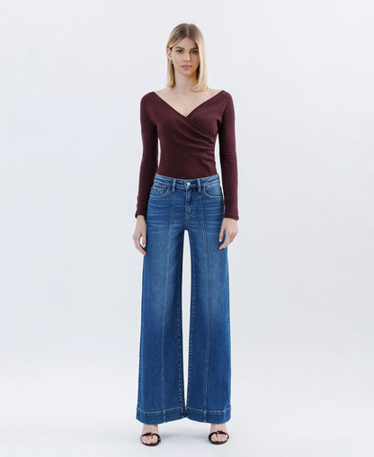 Comfort Stretch Wide Leg Trousers