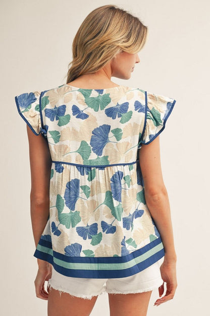 Ginkgo Scallop Blouse