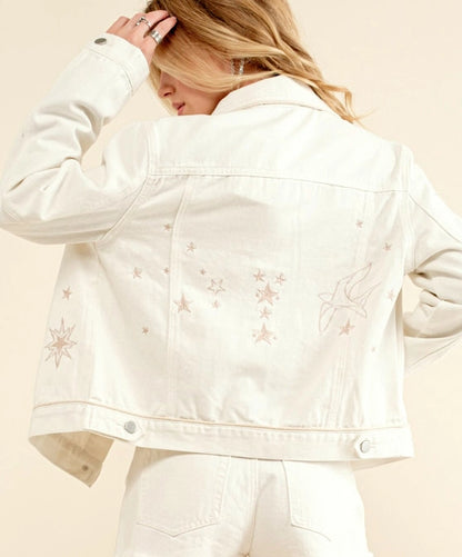 Embroidered Western Twill Jacket