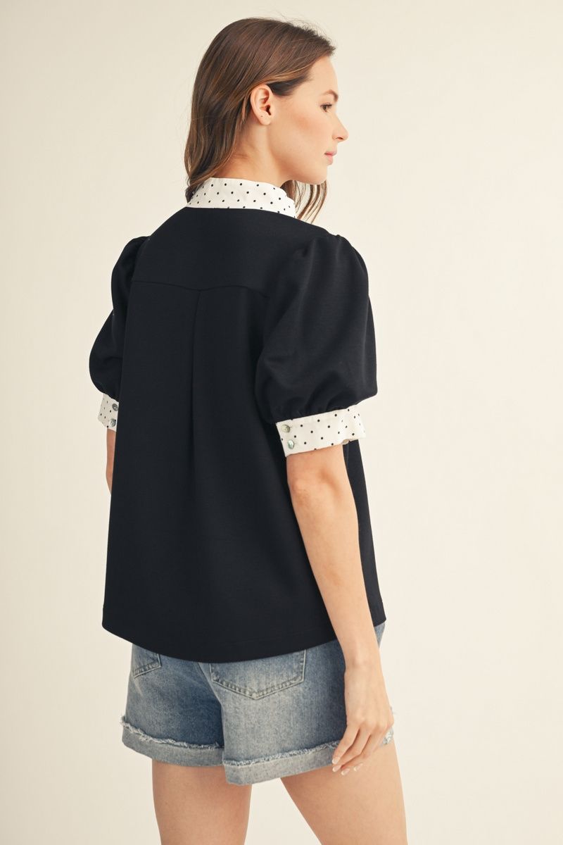 Contrast Stripe Top