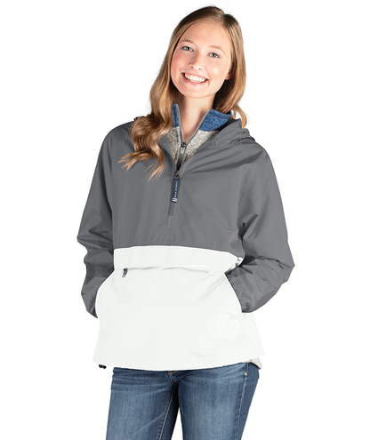 Color Blocked Pack-N-Go® in Grey & White