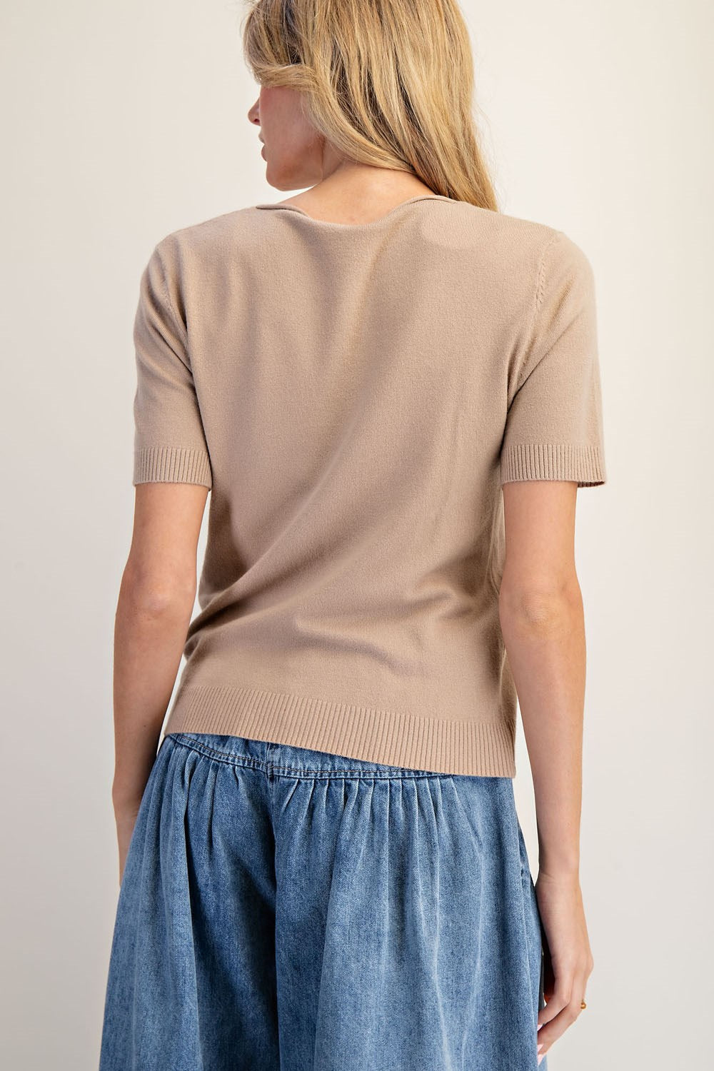 Classic Short Sleeve Sweater