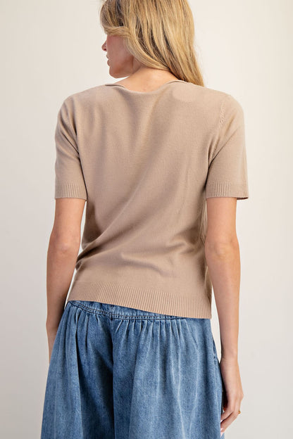 Classic Short Sleeve Sweater