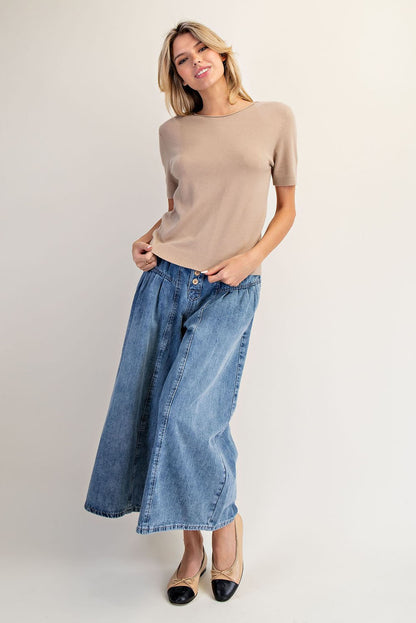 Classic Short Sleeve Sweater