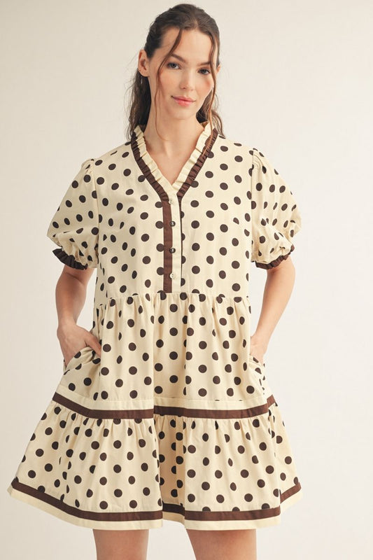 Polka Dot Tiered Dress