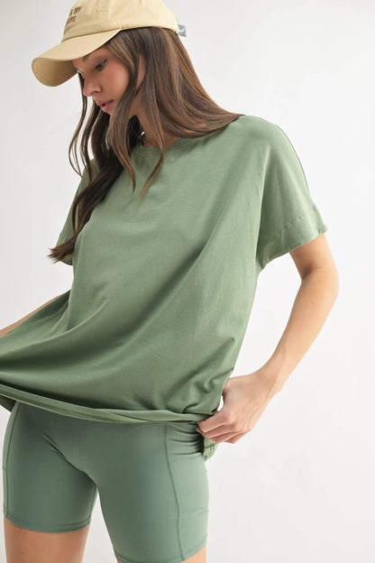 Shoreline Pima Cotton Slouchy Tee