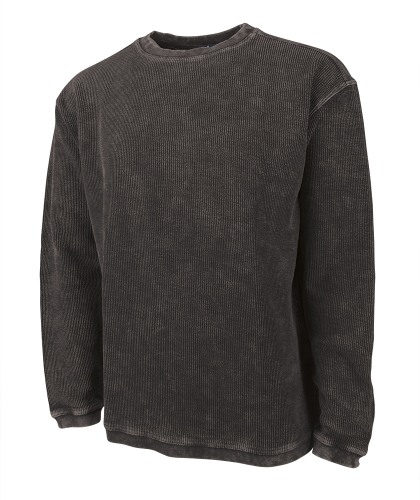 Charles River Camden Crew Neck Sweatshirt- Vintage Black