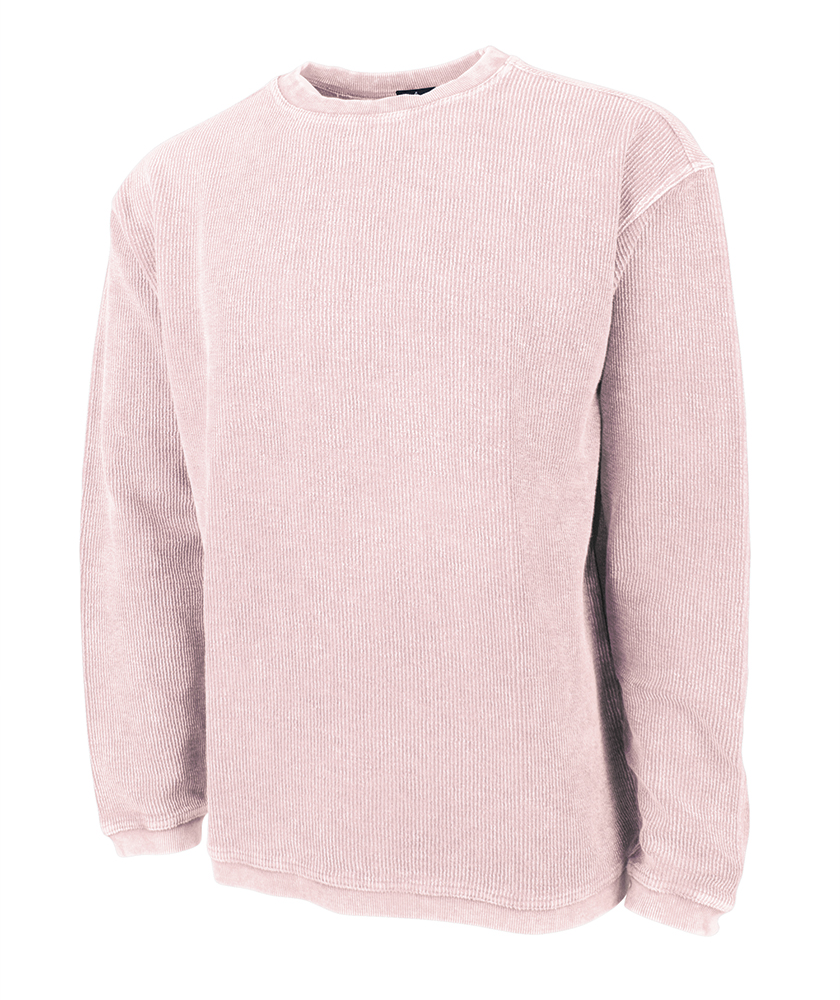 Charles River Camden Crew Neck Sweatshirt- Millennial Pink