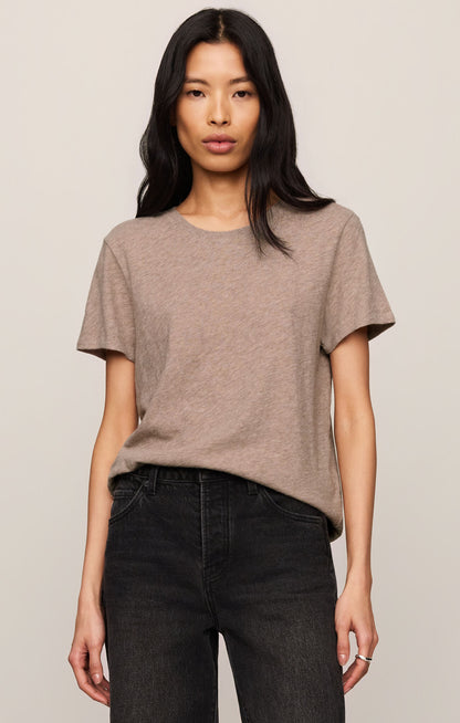 Foundation Premium Slub Tee in Heather Ash